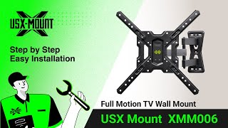 XMM006 USX Mount  Full Motion TV Mount  Installation Video [upl. by Hibbs]