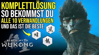 Black Myth Wukong  Alle Verwandlungen freischalten deutsch [upl. by Asreht]