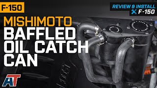 20152016 F150 35L Ecoboost Mishimoto Baffled Oil Catch Can Review amp Install [upl. by Lunnete]