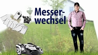 Husqvarna Automower® 420 Messerwechsel [upl. by Quartet623]