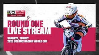 LIVE  Round One  2023 UCI BMX Racing World Cup [upl. by Nahtan724]