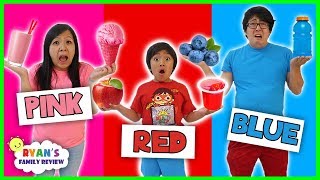 Eating Only ONE Color of Food for 24 Hours  Rainbow Food Challenge [upl. by Ammadas]