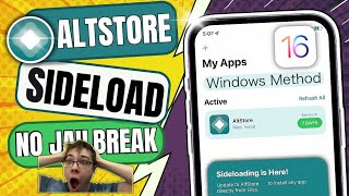 Altstore iOS 16  How To Get AltStore JIT No Computer [upl. by Neirb]