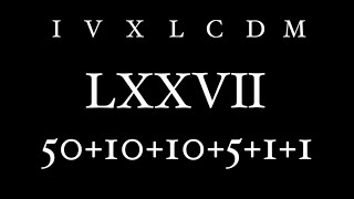 Roman Numerals [upl. by Eduam]