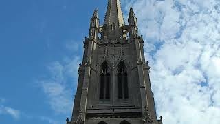 The tallest medieval spire 295ft on a parish church at St James Church Louth Lincolnshire England [upl. by Boru]