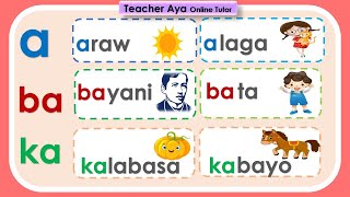 Abakada Tunog a  Pagsasanay sa Pagbasa  Magsanay at matutong bumasa [upl. by Nea]