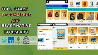 Lets Build a Full Stack ECommerce App with REACT NATIVE EXPO and TYPESCRIPT using MONGODB [upl. by Karine]