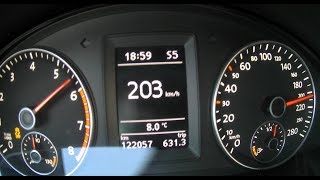 Scirocco 20 TSI 0200kmh acceleration Launch Control [upl. by Shoshanna524]