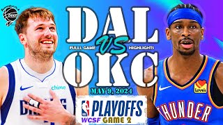 Dallas Mavericks vs Oklahoma City Thunder Game 2 Full Highlights  WCSF  2024 NBA Playoffs [upl. by Akins]