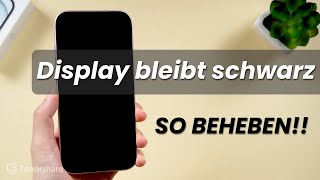 iPhone Bildschirm schwarz aber funktioniert So beheben  iPhone Display bleibt schwarz 4 Lösungen [upl. by Tnahs]