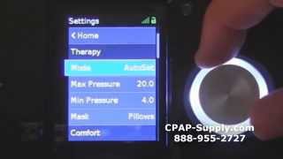 ResMed AirSense 10 CPAP Machine Screen amp Navigation [upl. by Santa]