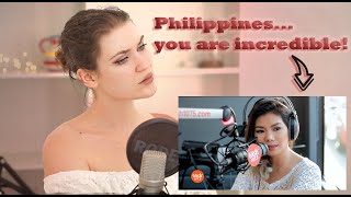 VOCAL COACH REACTS  KATRINA VELARDE  Go The Distance [upl. by Danby]