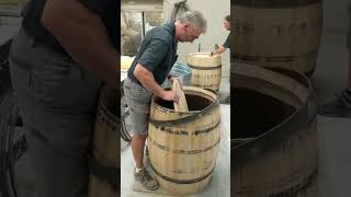 This is how French oak barrels are made in the Burgundy region🤩thewinescribes [upl. by Assirral]