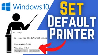 How To Set Default Printer In Windows 10 For All Users  How To Set A Default Printer In Windows 10 [upl. by Buffum]