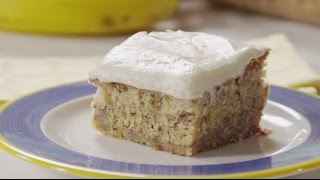 How to Make Banana Cake  Cake Recipes  Allrecipescom [upl. by Nnylyahs]