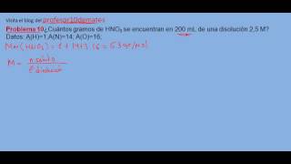 Ejercicios y problemas resueltos de disoluciones 10 [upl. by Trebuh]