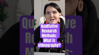 Qualitative Research Methods Ethnography explained qualitative [upl. by Yaral]