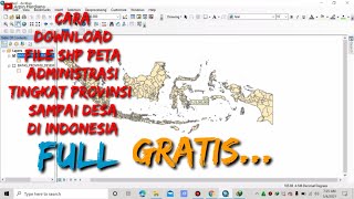 Cara Download SHP Peta Provinsi  Kabupaten Lengkap Full Gratis downloadshppeta shppeta [upl. by Llednek]