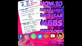 How to Cover 2nd Year MBBS Histology in 30 Days [upl. by Seaden474]