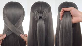 Very Easy Hairstyle  New Hairstyle Tutorials  Simple Open Hairstyle  Best Hairstyle For Girls [upl. by Ludlew682]