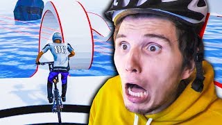 Der NINJA WARRIOR Fahrrad LOOPING  Fahrrad Simulator [upl. by Primavera165]