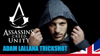 Adam Lallana amazing trick shot at Assassin’s Creed Unity photoshoot [upl. by Routh]