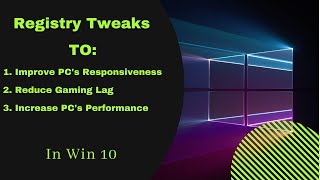 How to Make Your PC 150x Faster With Best Registry Tweaks  Win 788110  Dynamic Tech [upl. by Aicinoid]