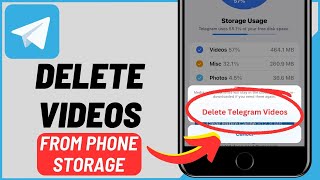 How to Delete Telegram Videos from Phone Storage 2023 [upl. by Jabin494]