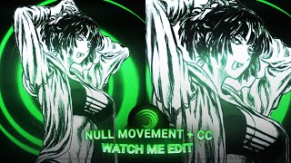 Null Movement  CC Tutorial  Alight motion Preset [upl. by Etnaik]