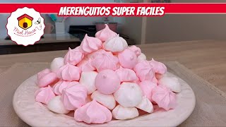 Como hacer merengues RECETA FACIL suspiros con pocos ingredientes [upl. by Eph]