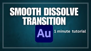 Smooth Dissolve Transition Tutorial Premiere Pro 2024 [upl. by Urias]