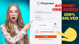 How to get Payoneer Blocked Account Unblocked with contact support [upl. by Katzen]