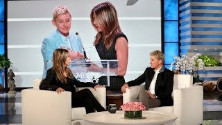 Ellen Grills Jennifer Aniston on Her Close Friend Comments [upl. by Ailegave]