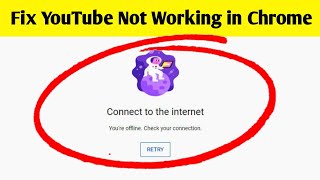 How To Fix Youtube Connect To The Internet Chrome Pc  Youre Offline Check your connection [upl. by Safire]