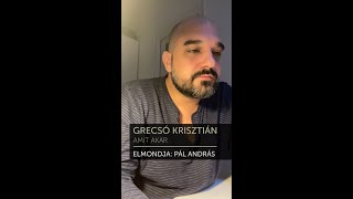 Grecsó Krisztián Amit akar Pál András [upl. by Alleunam]