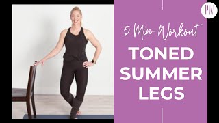 Summer Legs  5Minute Barre Workout  Prime Women [upl. by Ahsilla]