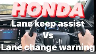 Stepbystep demonstration  Lane change warning and Lane keep assist  Honda [upl. by Punke]