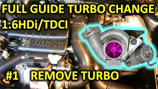 16HDi turbo replacement the full guide part 15 access and removing turbo [upl. by Aon]