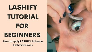 LASHIFY lashes  application tutorial for beginners using Control kit Close up demonstration [upl. by Polard400]