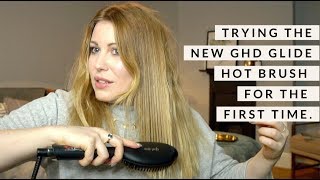 Testing The New GHD Glide Hot Brush  GHD Glide Review [upl. by Anny]