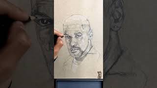 Sketching Denzel Washington as Alonzo Harris art portrait DenzelWashington TrainingDay [upl. by Judas]