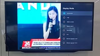 how to get full screen on sharp tv [upl. by Naquin206]