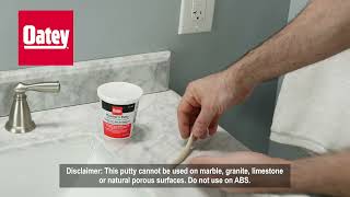 How to Install Oatey Plumbers Putty [upl. by Uahsoj485]