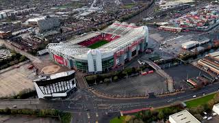 Manchester Uniteds Old Trafford stadium in 4K [upl. by Mat330]