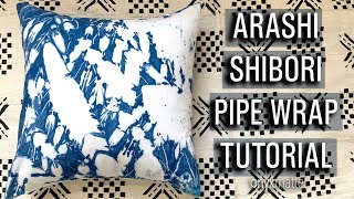 Shibori Tie Dye Technique Arashi Shibori Wrapping Tutorial  Onyx Art Studios [upl. by Trini]