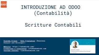 Odoo creare scritture contabili [upl. by Pirzada]