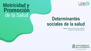 Determinantes sociales de la salud [upl. by Druci]