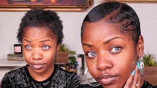 Styling Short Hair  Beginner Finger Waves Amateur AF [upl. by Earaj]