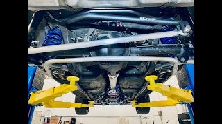 Maximum Motorsports Panhard Bar Install on Sarahs Mustang [upl. by Aicinat970]