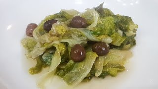 SCAROLA IN PADELLA CON OLIVE A MODO MIO  FoodVlogger [upl. by Bremer]